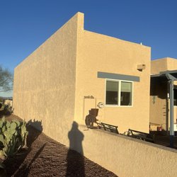 AA Brite 24/7 - Wall done. Stucco and paint. One week.