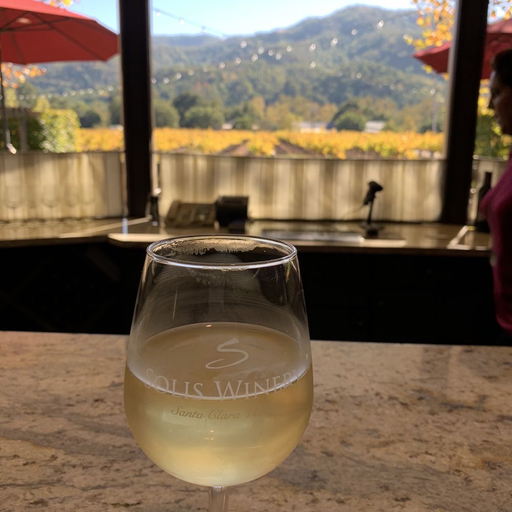Solis Winery - View from tasting room - Wineries Near Me - Gilroy, California Solis Winery - View from tasting room - Wineries Near Me - Gilroy, California