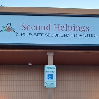 Second Helpings - Store front sign - Plus Size Fashion Near Me - Sioux Falls, South Dakota