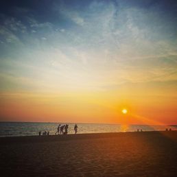 Sunset at Herring Cove Beach.