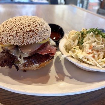 Domestic - Pastrami Smash and a side of coleslaw - Barbeque Near Me - Covina, California