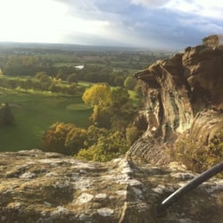 Hawkstone Historic Park & Follies - view from raven's shelf