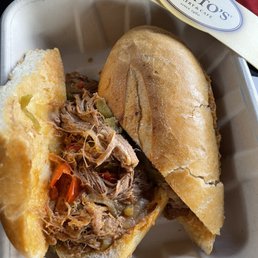 Christmas Eve Ropa Vieja sandwich Christmas Eve Ropa Vieja sandwich