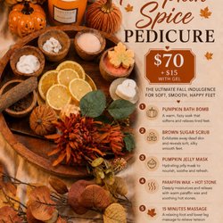 Amour Nails & Lash - Come try our new Signature Fall season Pedicures.