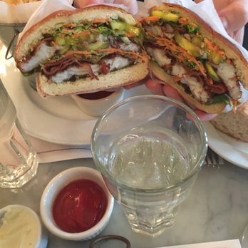 Bistro Cassis - Crispy cod sandwich - French Near Me - Huntington, New York Bistro Cassis - Crispy cod sandwich - French Near Me - Huntington, New York
