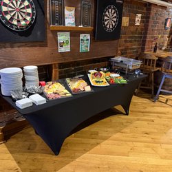 Jackie O's Public House - Catering setup before the pizzas and the hoards arrived.