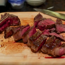 MF Dulock Pasture-Raised Meats - Delicious porterhouse ready for eating