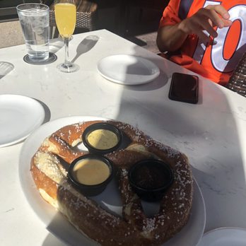 Thirsty Lion - Oven Baked Soft Pretzel. Amazing!!! - American Near Me - Denver, Colorado Thirsty Lion - Oven Baked Soft Pretzel. Amazing!!! - American Near Me - Denver, Colorado