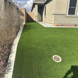 Rafael's Landscape - Mow curb and artificial turf