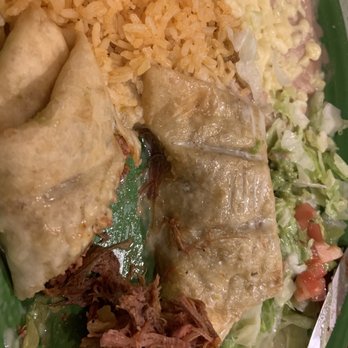 Fiesta Charra - Shredded undercooked beef chimichanga that was not fried crispy so it was just Mush - Mexican Near Me - Lansing, Michigan