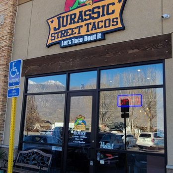 Jurassic Tacos Pleasant Grove - Store front - Tacos Near Me - Pleasant Grove, Utah Jurassic Tacos Pleasant Grove - Store front - Tacos Near Me - Pleasant Grove, Utah