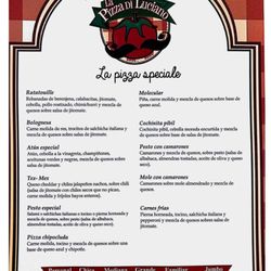 La Pizza di Luciano - Menú