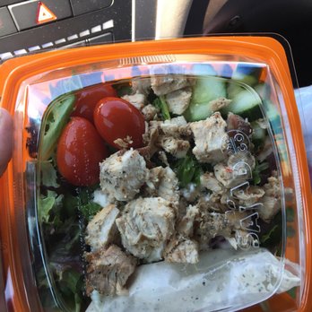Salad and Go - Greek salad with chicken added! Favorite salad here! - Salad Near Me - Gilbert, Arizona