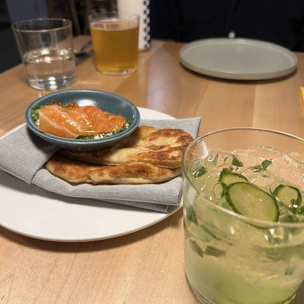 Coro Restaurant - Potato naan, gin with cucumber and Thai basil - Tapas/Small Plates Near Me - Orlando, Florida Coro Restaurant - Potato naan, gin with cucumber and Thai basil - Tapas/Small Plates Near Me - Orlando, Florida
