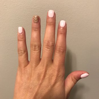Lush Lacquer Nail Bar - Gel mani. Pale pink called The Simple Life and Gold- can't remember the name but #433 - Waxing Near Me - East Norriton, Pennsylvania Lush Lacquer Nail Bar - Gel mani. Pale pink called The Simple Life and Gold- can't remember the name but #433 - Waxing Near Me - East Norriton, Pennsylvania