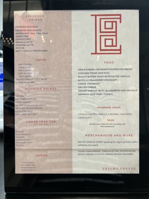 Menu photo 3 Enigma Coffee Sherman Oaks, CA Menu photo 3 Enigma Coffee Sherman Oaks, CA