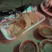 Photo of El Zarape Restaurant - San Diego, CA, United States. Burrito with chips