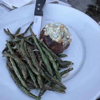 Jimmy B's - Filet with bleu cheese and green beans - Cocktail Bars Near Me - Palm Springs, California