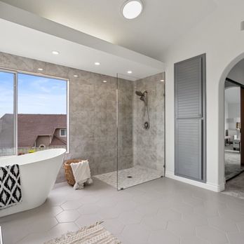 WES TILE - Master bedroom. Installation of Shower and shower pan with glass wall. - Tiling Near Me - San Leandro, California WES TILE - Master bedroom. Installation of Shower and shower pan with glass wall. - Tiling Near Me - San Leandro, California