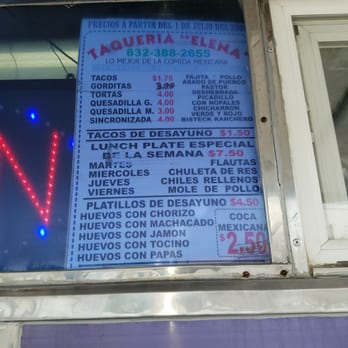 Taqueria Elena - Food Trucks Near Me - Houston, Texas Taqueria Elena - Food Trucks Near Me - Houston, Texas