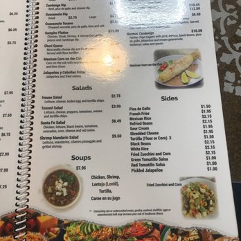Zandunga Mexican Restaurant - Menu - Mexican Near Me - Oak Ridge, Tennessee