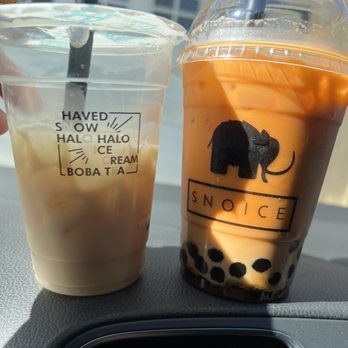 Snoice - Wintermelon milk tea and two story Thai tea oatmilk with boba - Bubble Tea Near Me - Spring Valley, California Snoice - Wintermelon milk tea and two story Thai tea oatmilk with boba - Bubble Tea Near Me - Spring Valley, California