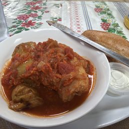 Stuffed cabbage with beef and pork