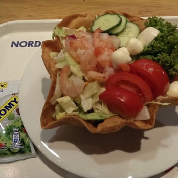 Nordsee - Shrimp salad in a tostada shell, CHF 13.80 - Fish & Chips Near Me - Zürich, ZH