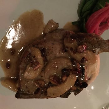 CHOP - Pork with pecan and apple topping - Steakhouses Near Me - Sister Bay, Wisconsin