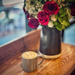 Steeple House Coffee - Latte with oat milk. Extra hot.