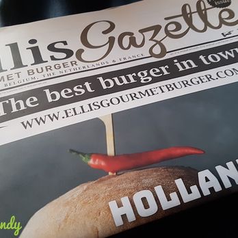 Ellis Gourmet Burger - Loved how they did the menu - Burgers Near Me - Antwerp, VAN Ellis Gourmet Burger - Loved how they did the menu - Burgers Near Me - Antwerp, VAN