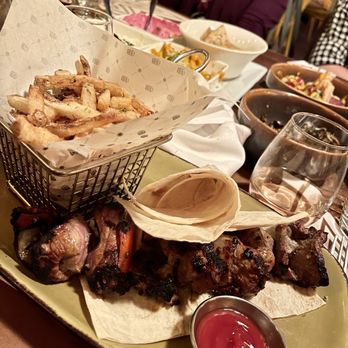 Pera Soho - Sirloin Shashlik Steak Frites - Mediterranean Near Me - New York, New York Pera Soho - Sirloin Shashlik Steak Frites - Mediterranean Near Me - New York, New York