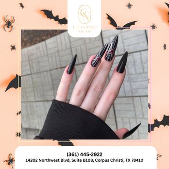 The Corner Nail Bar - Which spooky style is calling your name? Comment below and book your spot! - Nail Salons Near Me - Corpus Christi, Texas The Corner Nail Bar - Which spooky style is calling your name? Comment below and book your spot! - Nail Salons Near Me - Corpus Christi, Texas