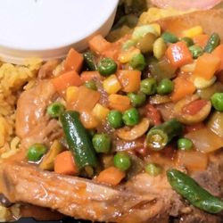 Esther’s Son’s Kitchen - Stew Pork chop dinner.
