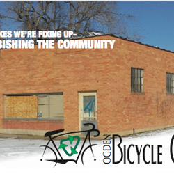 Ogden Bicycle Collective - Exterior work in progress...