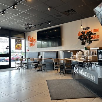 Bomb Burger - the inside of a restaurant - Chicken Wings Near Me - Bergenfield, New Jersey