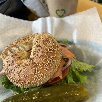 The Original NY Bagels - Lox bagel and a cup of coffee as a meal $18.00 - Bagels Near Me - Mooresville, North Carolina The Original NY Bagels - Lox bagel and a cup of coffee as a meal $18.00 - Bagels Near Me - Mooresville, North Carolina