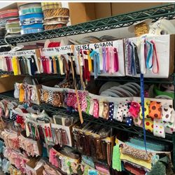Mylee Sewing and Fabrics - Ribbon aisle