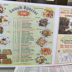 Lin's Express - Lunch special menu