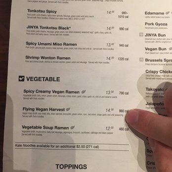 JINYA Ramen Bar - Omaha - Small print that was tough to read on the menu. - Ramen Near Me - Omaha, Nebraska JINYA Ramen Bar - Omaha - Small print that was tough to read on the menu. - Ramen Near Me - Omaha, Nebraska