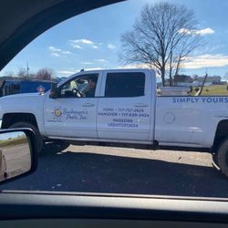 Buchmyer's Pools - Guys dropping litter all over the roads. Stopped to ask them if they were going to pick up, everything that blew out of their pickup.