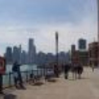 Navy Pier - View from the other end of navy pier (the water side) back towards the city - Landmarks & Historical Buildings Near Me - Chicago, Illinois