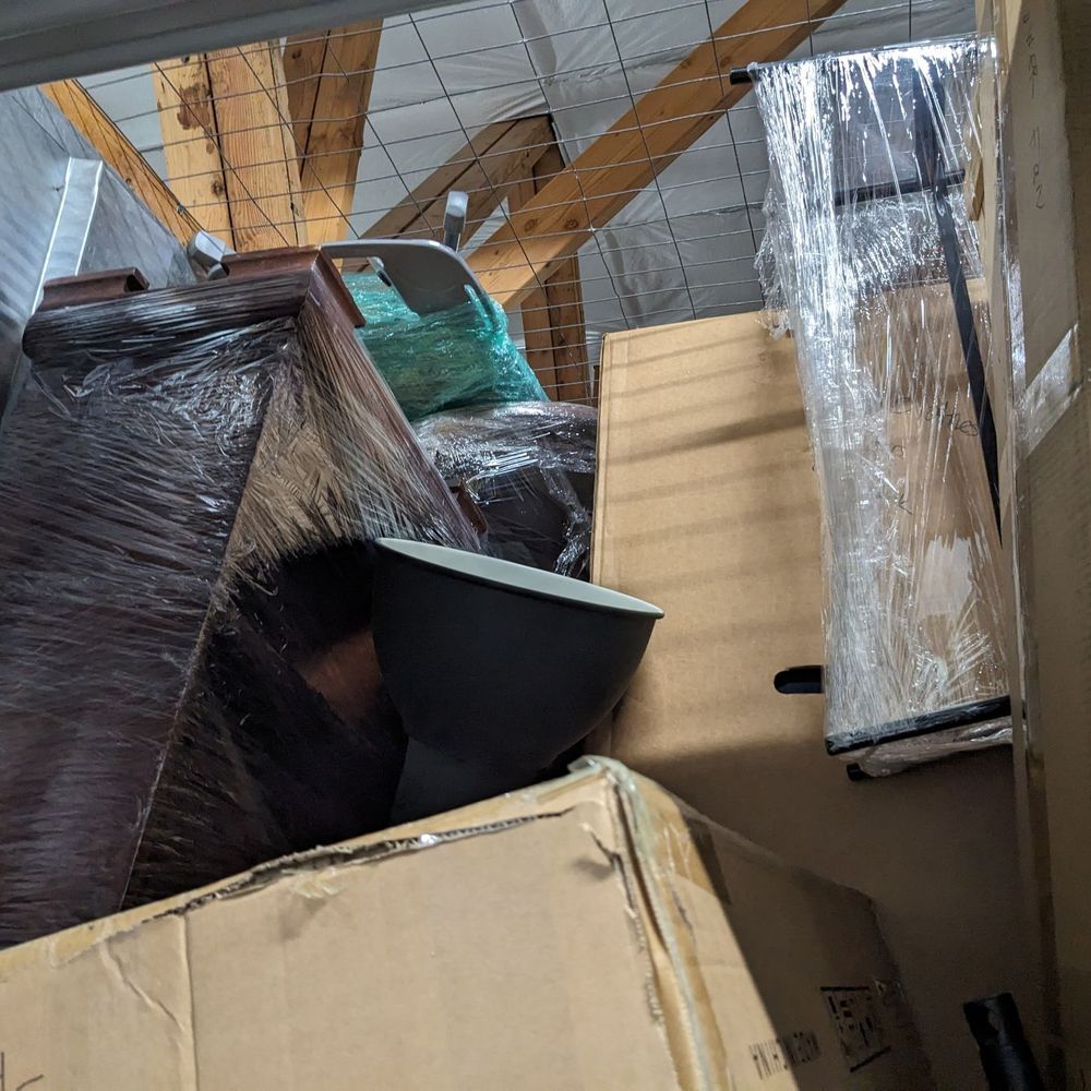 STEP Moving & Storage - Items stacked all the way to the ceiling of the unit! - Movers Near Me - Irvine, California STEP Moving & Storage - Items stacked all the way to the ceiling of the unit! - Movers Near Me - Irvine, California