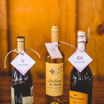Orangerie Events - One of our favorite touches were the bottle available to sign for significant anniversaries. - Wedding Planning Near Me - Raleigh, North Carolina Orangerie Events - One of our favorite touches were the bottle available to sign for significant anniversaries. - Wedding Planning Near Me - Raleigh, North Carolina