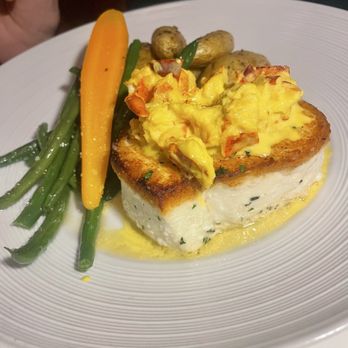 Webster's Bistro & Bar - Halibut with lobster (a special) - New American Near Me - North Tonawanda, New York Webster's Bistro & Bar - Halibut with lobster (a special) - New American Near Me - North Tonawanda, New York