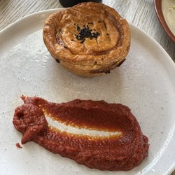 Scratch HQ - Meat pie - pot belly, cider, roasted apple and carmelized onions
