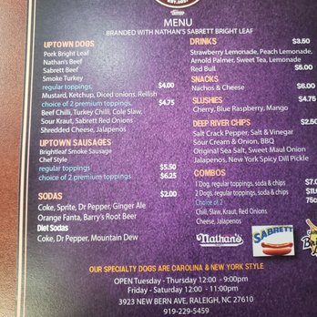 Uptown Dogs - Hot Dogs Near Me - Raleigh, North Carolina