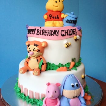 Pooh Bear And Friends 1st Birthday Cake Yelp