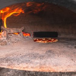 Wood fired pizza oven