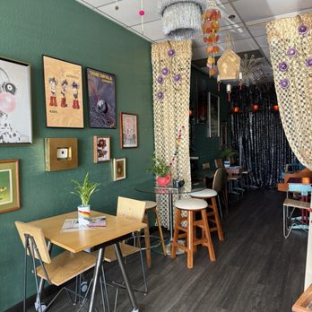 Aun Brew & Co - Super cute and moody corner in the back - Coffee & Tea Near Me - Rancho Cordova, California